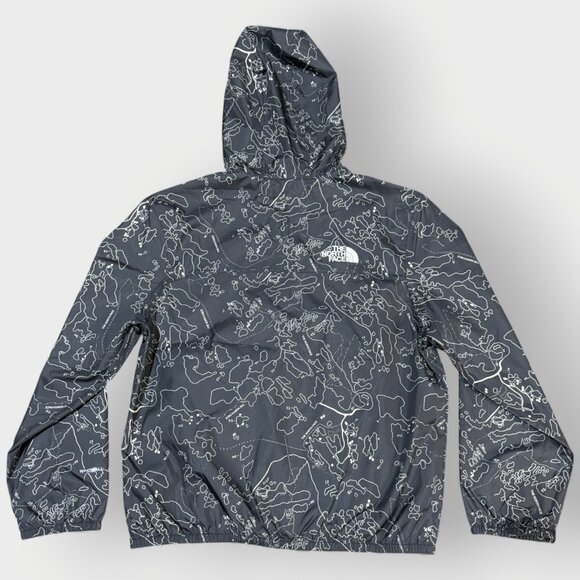The North Face Kids Never Stop Hooded WindWall Jacket Asphalt Grey Size M (10) - Picture 8 of 14